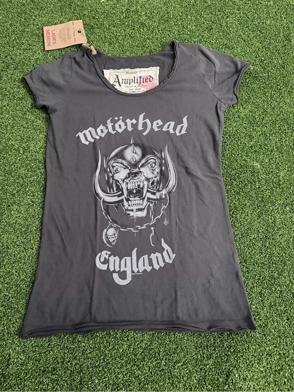 NWT Amplified Vintage Motörhead England Graphic Tee Shirt Medium